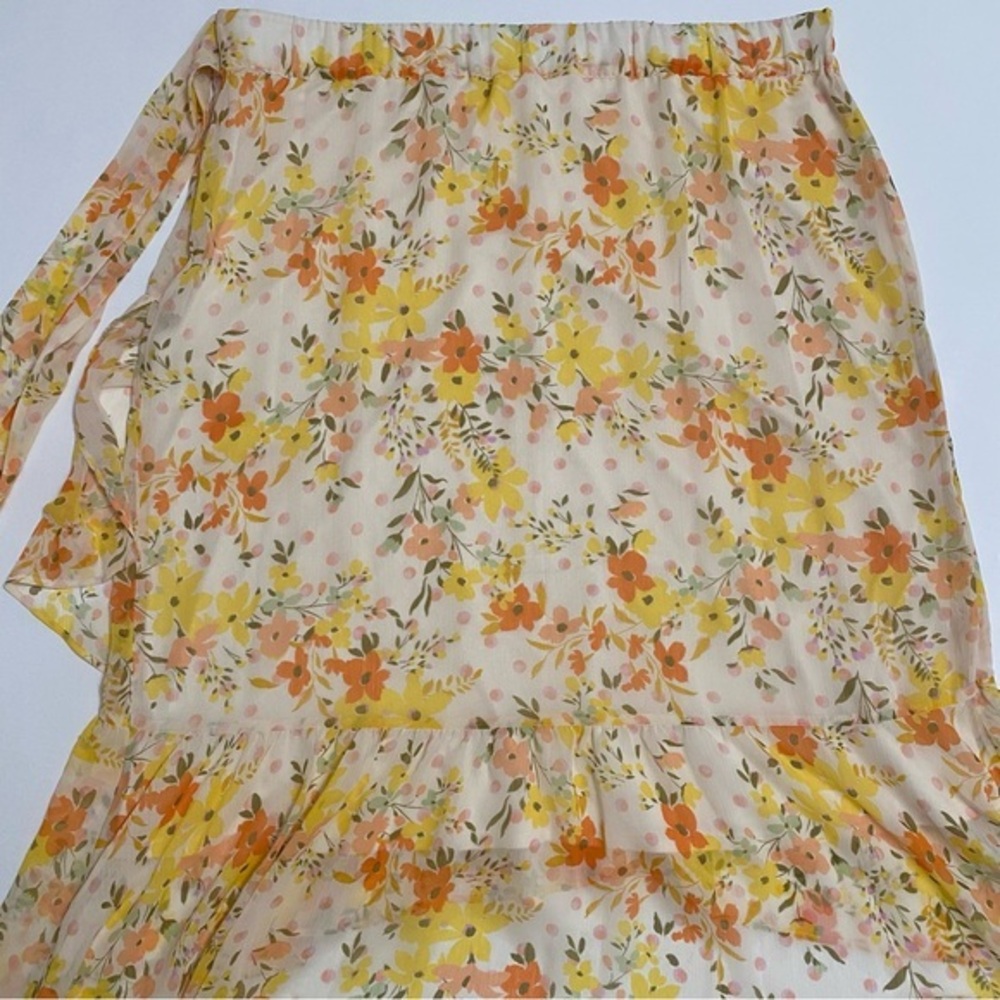 Women's‎ Floral Asymmetrical Whimsical Fairy Skirt XXL Spring Easter - Picture 10 of 14